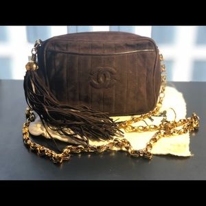 Chanel suede purse